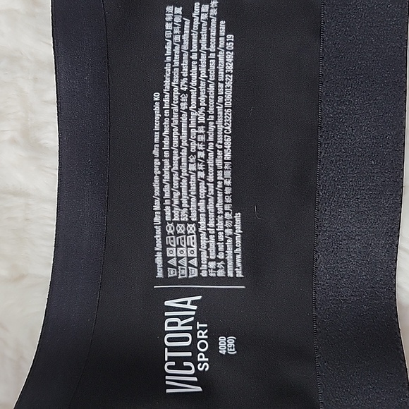 2 Bras, Victoria Sport: 1 Black Bra and 1 Pink Bra with Adjustable Straps - Picture 6 of 16